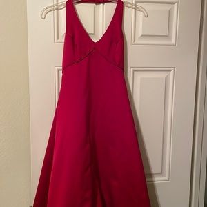 Red Halter Formal Gown